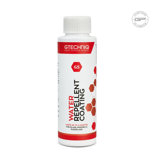 G5 Water Repellent Coating for Glass and Perspex